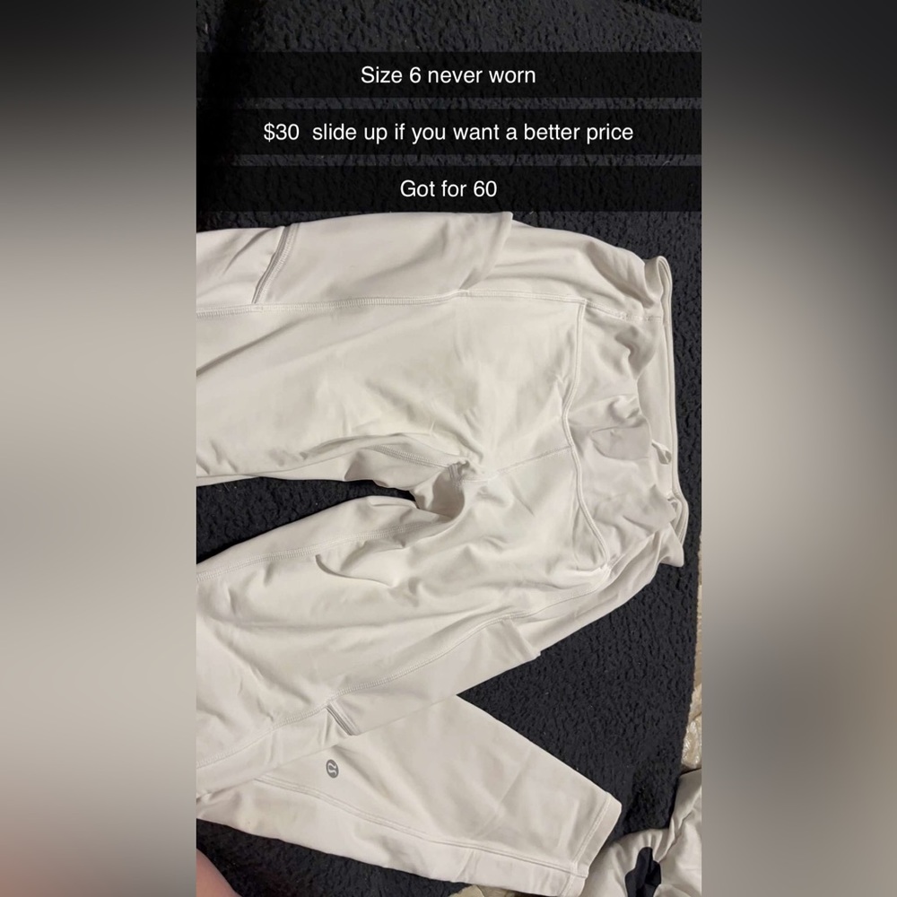 Leggings white Lululemon